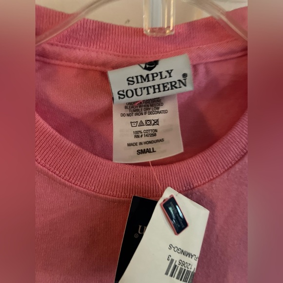 Simply Southern Grandma Blessed Nana Animal Print T-shirt Women’s Small Pink NWT - Picture 4 of 9